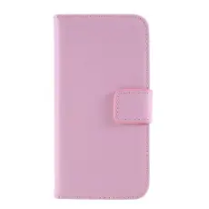  iPhone 7/8/SE (2020/2022) - &Auml;kta L&auml;der Pl&aring;nboksfodral - Ljus Rosa