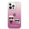 Karl Lagerfeld Karl Lagerfeld iPhone 13 Pro Skal Hybrid Karl & Choupette Rosa
