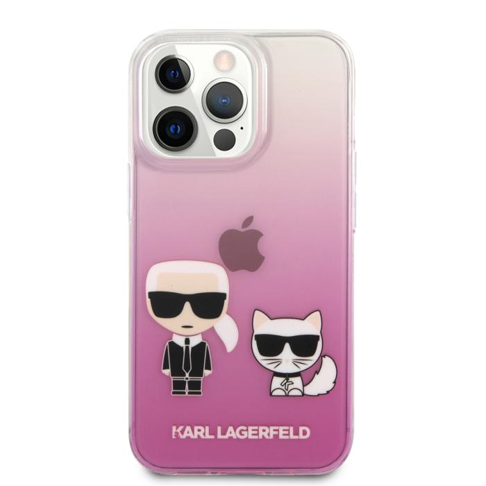 Bild 2, Karl Lagerfeld Karl Lagerfeld iPhone 13 Pro Skal Hybrid Karl & Choupette Rosa