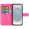  Samsung Galaxy S25 Edge Fodral Litchi Läder Rosa