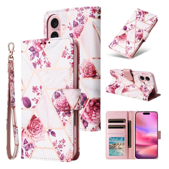 Bild 6,  iPhone 16 Fodral Tryck Med Marmor Rosa