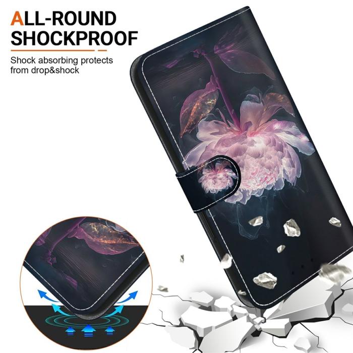 Bild 3,  Samsung Galaxy A27 5G Fodral Läder Blomma Rosa