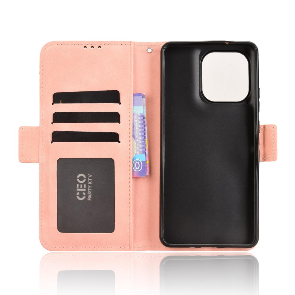  Motorola Moto G86 Power 5G Fodral Med Avtagbart Kortfack Rosa