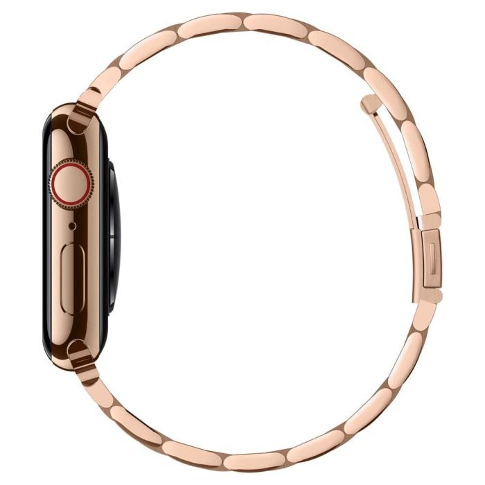 Bild 4, Spigen Spigen Apple Watch 38/40/41/42 mm Armband Modern Fit Roséguld