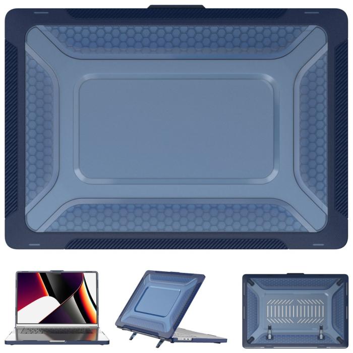 Bild 2,  MacBook Pro 16 2021-2023 Skal Med Kickstand Safirblå