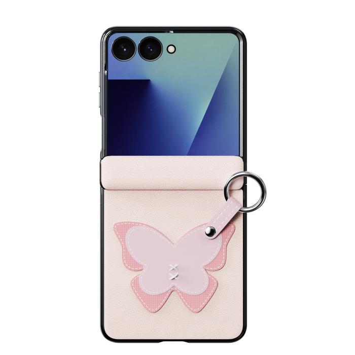 Bild 2, DUX DUCIS DUX DUCIS Samsung Galaxy Z Flip 8 Skal PU-Läder Fjäril