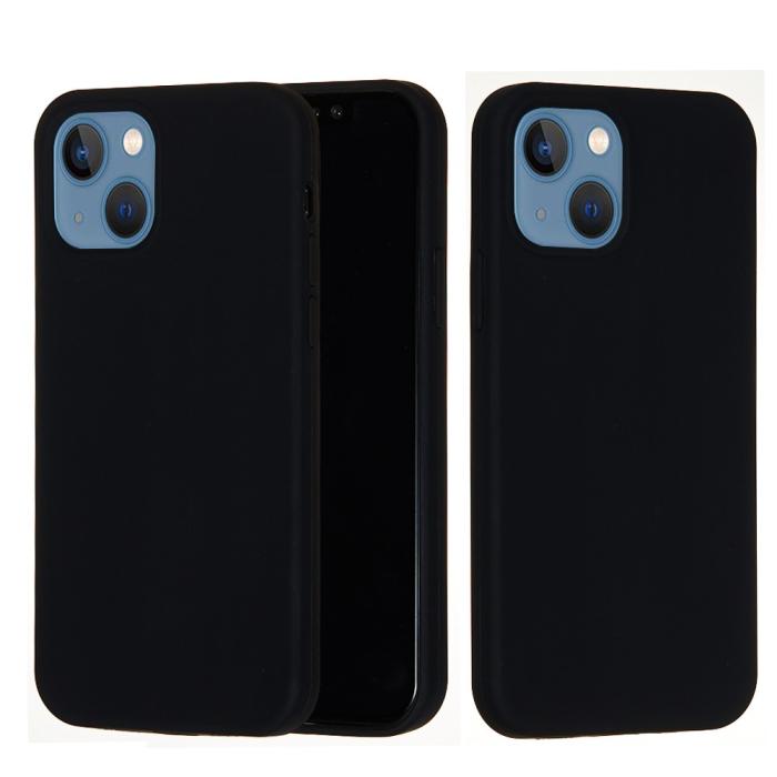 Bild 2,  iPhone 13 Skal Liquid Silikon Svart