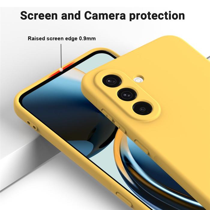 Bild 4,  Samsung Galaxy A17 Skal Liquid Silikon Gul