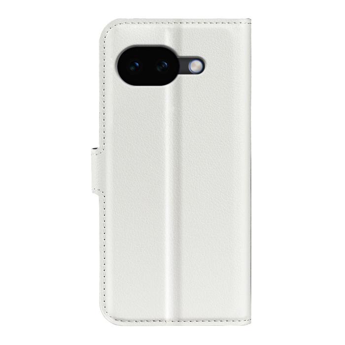 Bild 6,  Google Pixel 10a Fodral Litchi Läder Vit