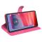  Motorola Edge 50 Pro 5G Litchi Läder Fodral Rosa