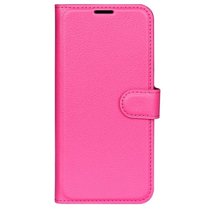 Bild 5,  Motorola Edge 50 Pro 5G Litchi Läder Fodral Rosa