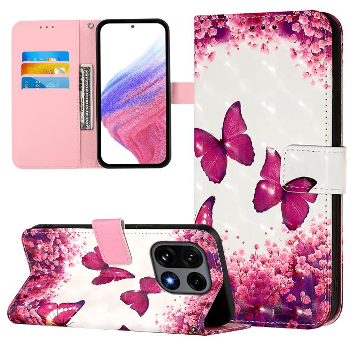 Bild 2,  OnePlus 15 Fodral Med Tryck Rosa Fjäril