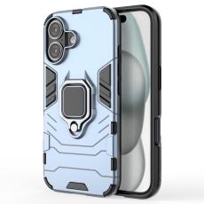  iPhone 16 Skal Hybrid Ring Armor Bl&aring;