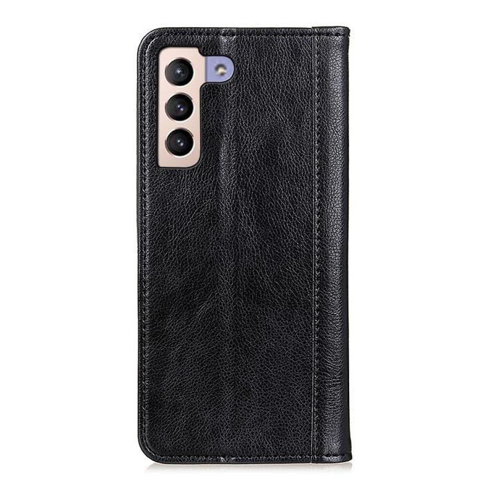 Bild 3,  Samsung Galaxy S22 Plus Fodral Flip Split Läder Svart