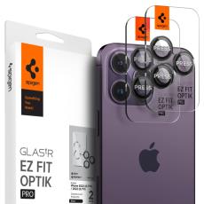 Spigen Spigen iPhone 14 Pro/Pro Max/15 Pro/Pro Max 2-PACK Optik.tR "Ez Fit" Linsskydd