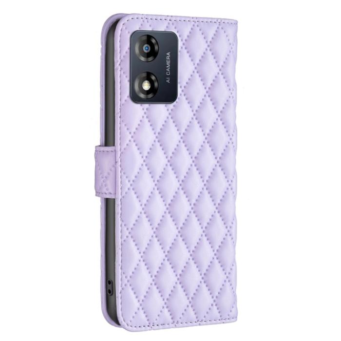 Bild 3,  Motorola Moto E13 Fodral Diamond Läder Lila