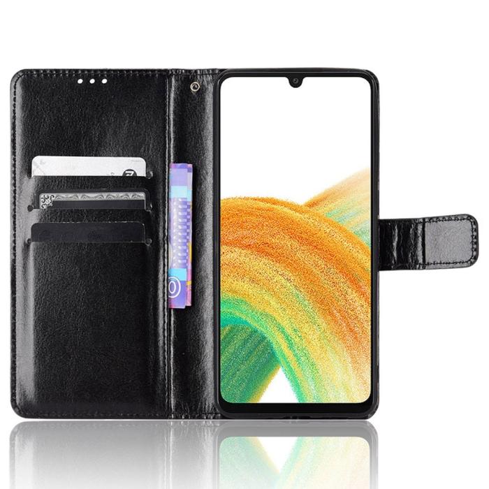 Bild 2,  Samsung Galaxy A23 5G Fodral Crazy Horse Svart
