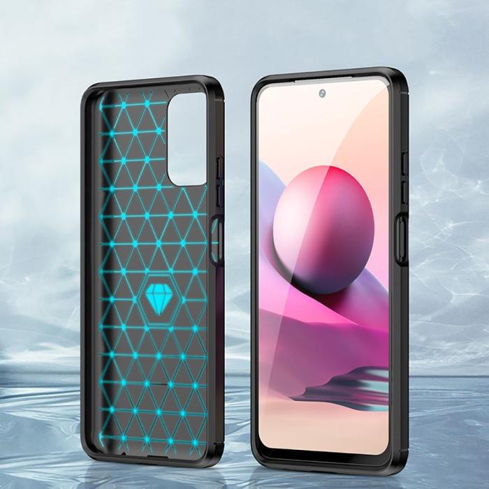 Bild 5, Tech-Protect Tech-Protect Xiaomi Redmi Note 10S Skal Borstad Stål Textur Svart