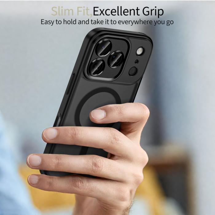 Bild 5, Tech-Protect Tech-Protect iPhone 17 Pro Max Skal MagSafe MagCam Matt Svart