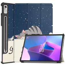  Lenovo Tab P11 Pro Gen 2 Fodral Tri-Fold Tr&ouml;tt Katt