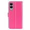  Samsung Galaxy S25 Edge Fodral Litchi Läder Rosa