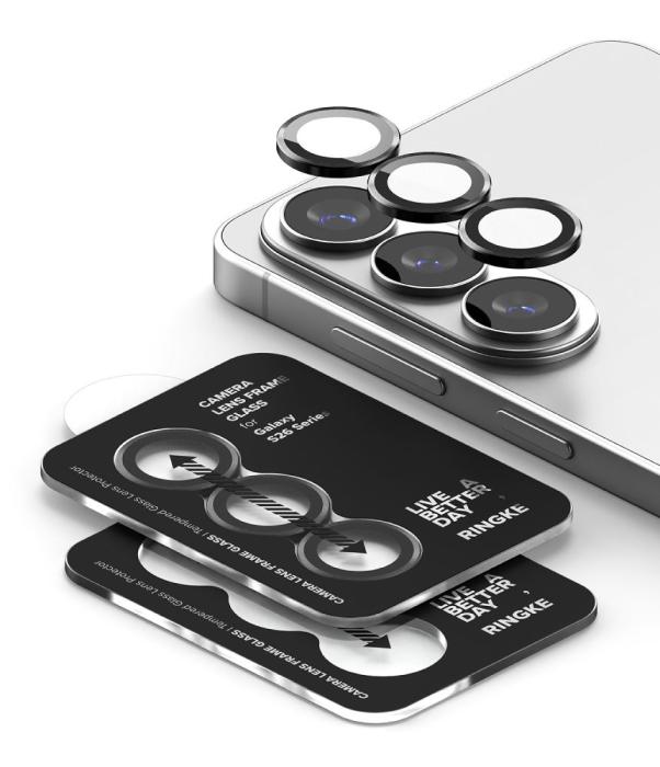 Bild 4, Ringke Ringke Galaxy S26/S26 Plus 2-PACK Linsskydd Härdat Glas Svart