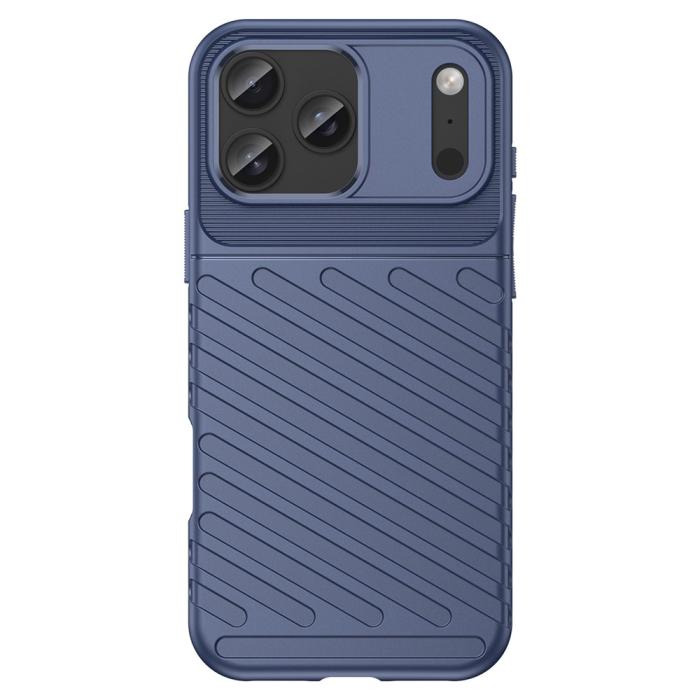 Bild 2,  iPhone 18 Pro Max/17 Pro Max TPU Skal Vävt Mönster Blå