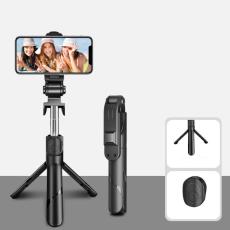  Selfie Stick Tripod Tr&aring;dl&ouml;s Bluetooth 360&deg; Svart