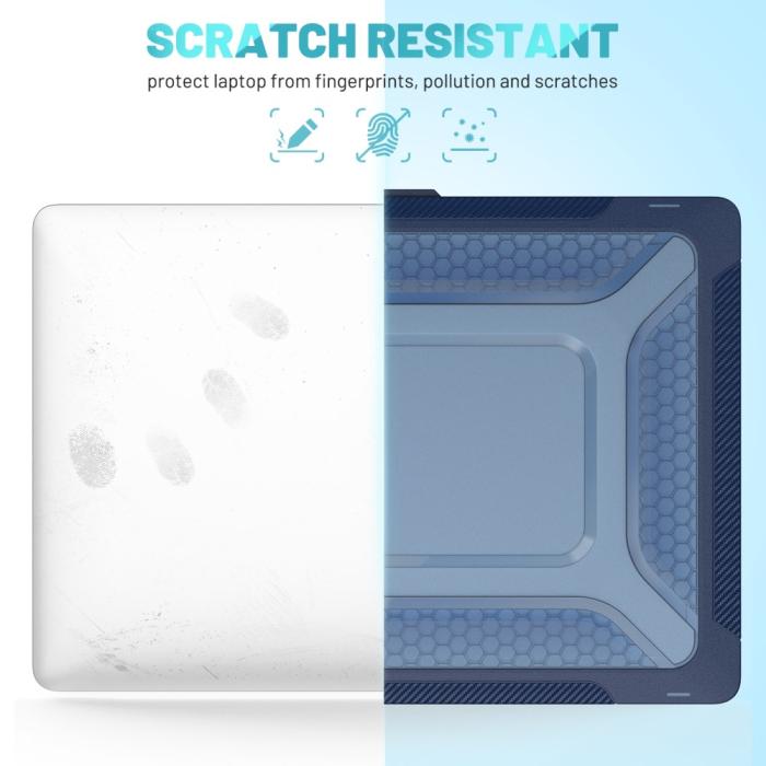 Bild 6,  MacBook Pro 16 2021-2023 Skal Med Kickstand Safirblå