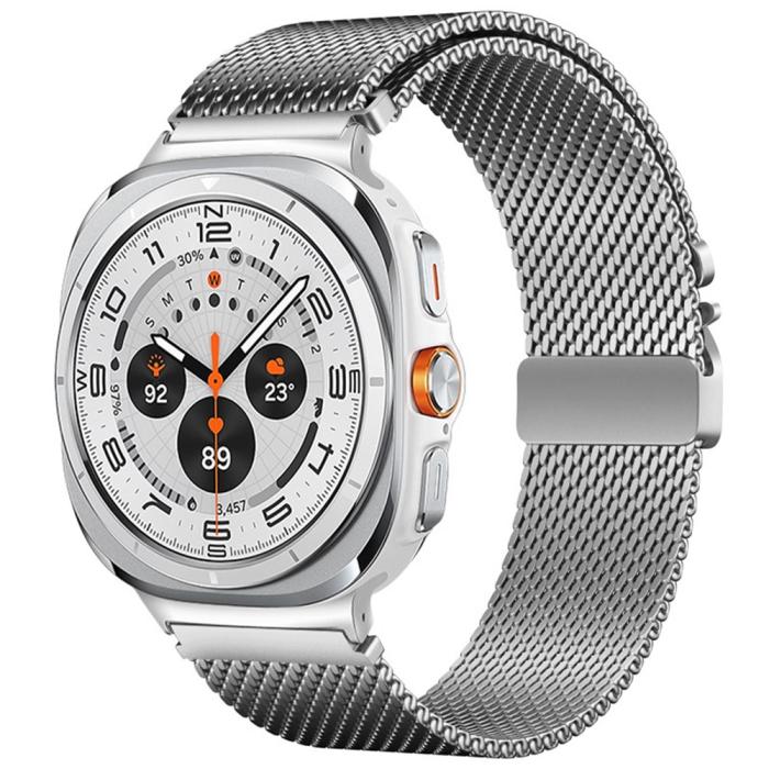 Bild 2,  Galaxy Watch 8 46/44/40 mm Armband Milanese Silver