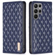 BINFEN BINFEN Galaxy S25 Ultra Fodral Flip Diamond L&auml;der Bl&aring;