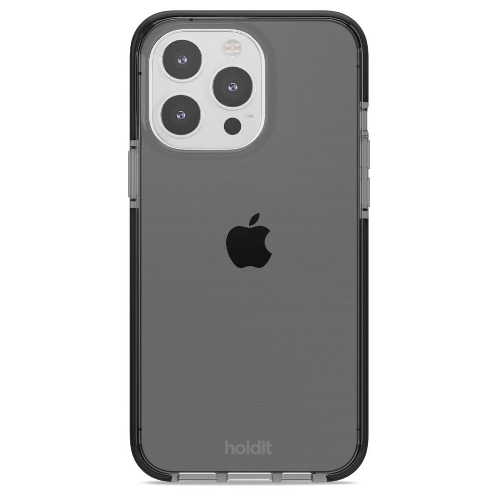 holdit holdit iPhone 15 Pro Max Mobilskal Seethru Svart
