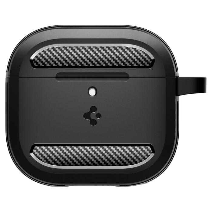 Bild 2, Spigen Spigen AirPods 4 Skal Rugged Armor Matt Svart