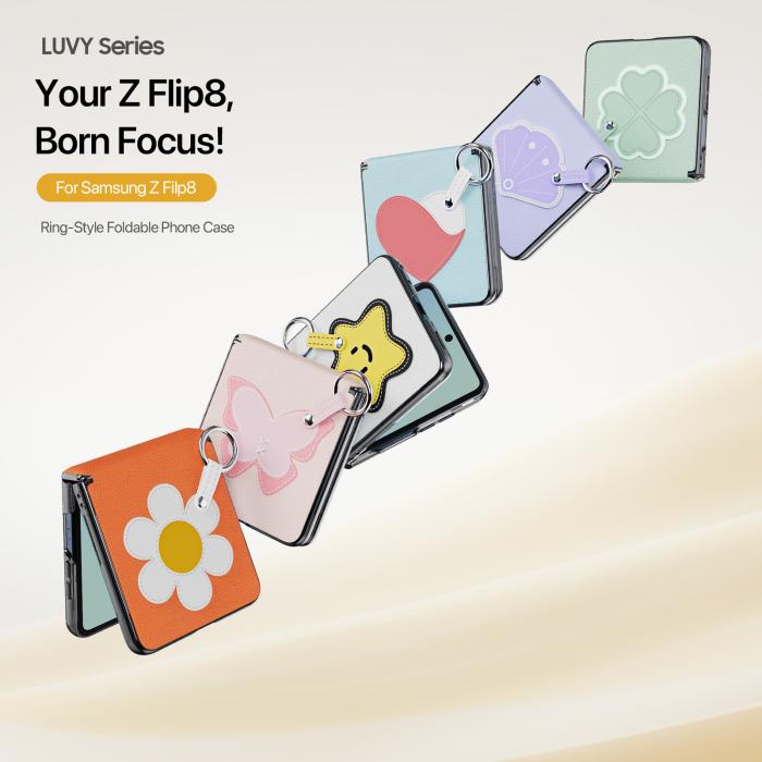 Bild 3, DUX DUCIS DUX DUCIS Samsung Galaxy Z Flip 8 Skal PU-Läder Fjäril