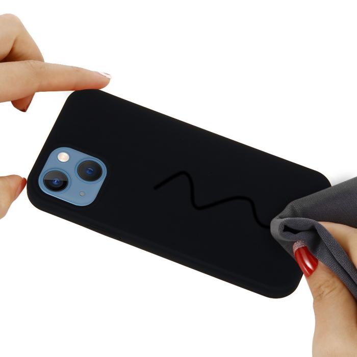 Bild 5,  iPhone 13 Skal Liquid Silikon Svart
