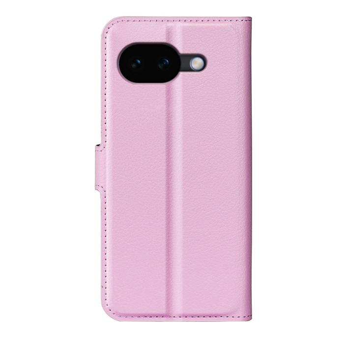 Bild 6,  Google Pixel 10a Fodral Litchi Läder Ljus Rosa