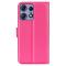  Motorola Edge 50 Pro 5G Litchi Läder Fodral Rosa
