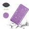  iPhone 15 Plus Fodral Flip Glitter Lila