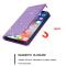  iPhone 15 Plus Fodral Flip Glitter Lila