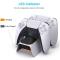 DOBE DOBE Sony PS5 DualSense LED Laddningsstation Vit