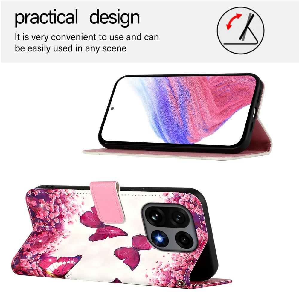  OnePlus 15 Fodral Med Tryck Rosa Fjäril