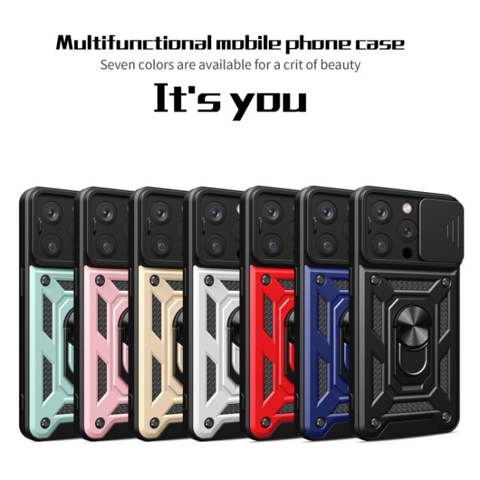 Bild 2,  iPhone 15 Pro Max Skal CamShield Ring Hybrid Roséguld