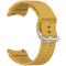  Galaxy Watch 5/5 Pro/6/7/FE Armband Silikon Wave Design Gul