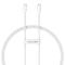 BASEUS Baseus 1m 30W PD USB-C - USB-C Kabel Superior Series 2 Vit