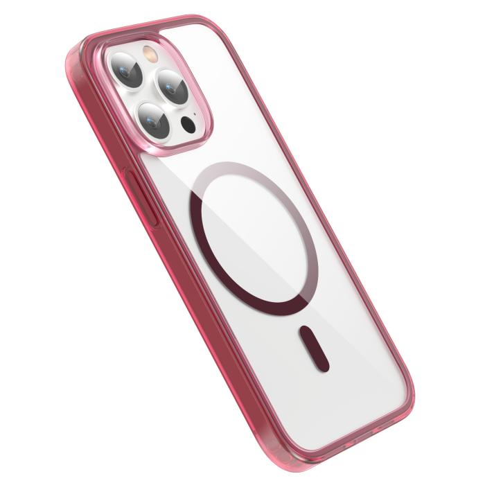 Bild 3, ColorPop ColorPop iPhone 13 Pro Max Skal CH MagSafe Transparent/Röd