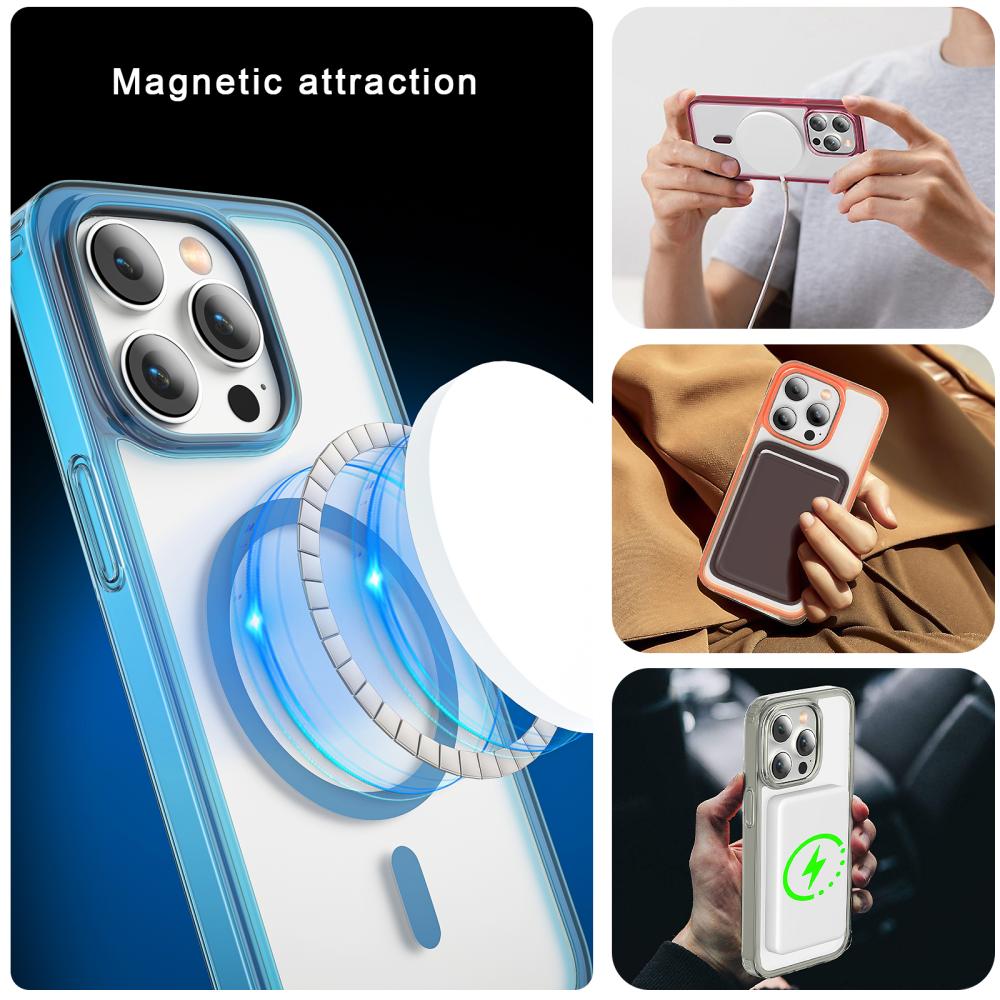 ColorPop ColorPop iPhone 14 Pro Max Skal CH MagSafe Transparent/Röd