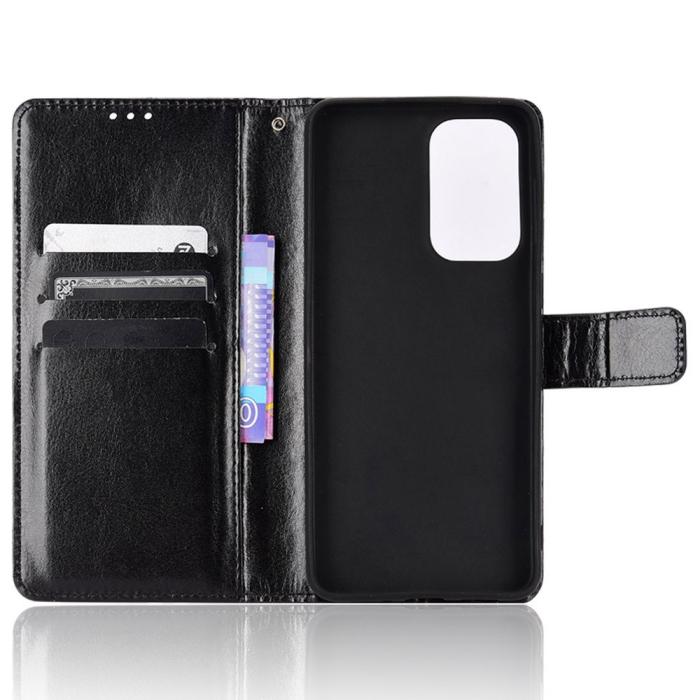 Bild 4,  Samsung Galaxy A23 5G Fodral Crazy Horse Svart