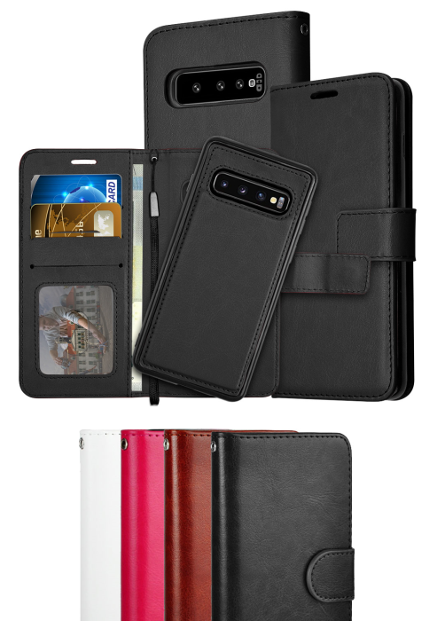 Bild 2,  Samsung S10 - Fodral / Magnet Skal 2 in 1 - Brun