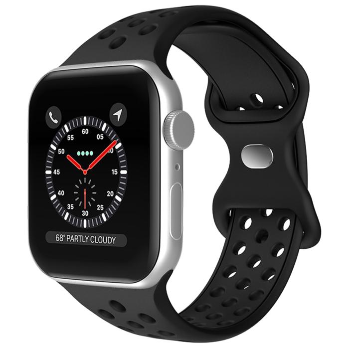 Bild 2, ColorPop Sportarmband Dual-Color Apple Watch 42/44/45/46/49 mm (M/L) Svart