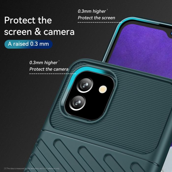 Bild 4,  Samsung Galaxy A03 Skal Twill Textur Grön